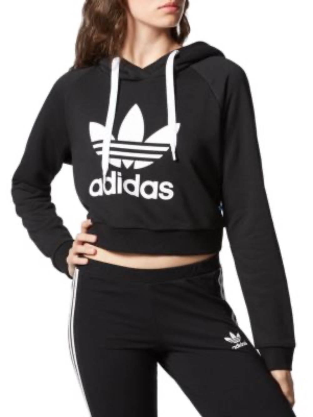 Adidas Originals cropped hoodie